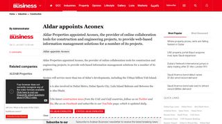 
                            7. Aldar appoints Aconex - ArabianBusiness.com