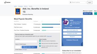 
                            5. Aldi, Inc. Benefits & Perks | PayScale Ireland