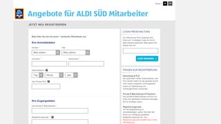 
                            2. ALDI SÜD Dienstleistungs-GmbH & Co. oHG | Registrierung