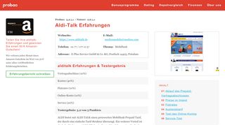 
                            9. Aldi-Talk Erfahrungen 2018 - Für wen lohnt sich Aldi-Talk? - Probao