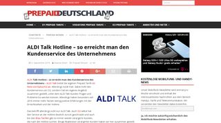 
                            13. ALDI Talk Hotline - so erreicht man den Kundenservice des ...