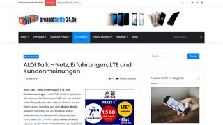 
                            10. ALDI Talk – Netz, Erfahrungen, LTE und Kundenmeinungen | Prepaid ...