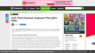 
                            13. ALDI TALK Passwort vergessen? Hier gibt's Hilfe! | Freeware.de