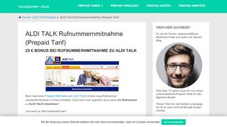 
                            1. ALDI TALK Rufnummernmitnahme beantragen - so klappt's