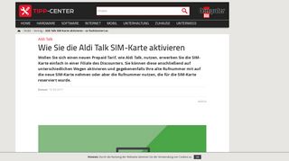 
                            10. Aldi Talk SIM-Karte aktivieren – so funktioniert es | TippCenter