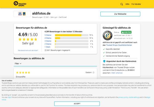 
                            5. aldifotos.de Bewertungen & Erfahrungen | Trusted Shops