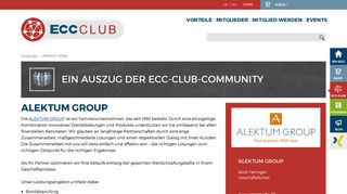 
                            12. Alektum Group - Mitglieder | ECC-Club