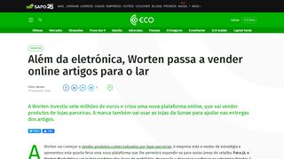 
                            12. Além da eletrónica, Worten passa a vender online artigos para o lar ...