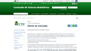 
                            5. Alerta ao mercado - CVM