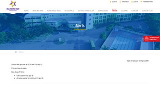 
                            3. Alerts - Billabong High International School Bhopal