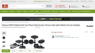 
                            11. Alesis DM10 Mesh Kit Six-Piece Electronic DM10STUDIOMESHKITX110