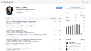 
                            10. Alessio Del Bue - Google Scholar Citations