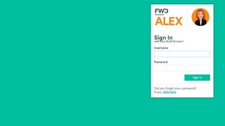 
                            2. ALEX Accounts, FWD eLearning: Sign in