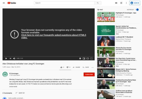 
                            9. Alex Christovao trefzeker voor Jong FC Groningen - YouTube