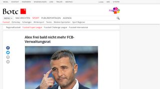 
                            9. Alex Frei bald nicht mehr FCB-Verwaltungsrat | Fussball Super ...