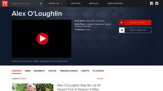 
                            12. Alex O'Loughlin Actor | TV Guide