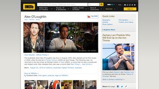 
                            3. Alex O'Loughlin - IMDb