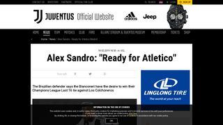
                            11. Alex Sandro - Ready for Atletico Madrid - Juventus.com