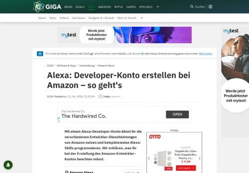 
                            7. Alexa: Developer-Konto erstellen bei Amazon – so geht's – GIGA