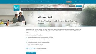 
                            7. Alexa Skill - Consorsbank