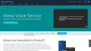 
                            6. Alexa Voice Service - Amazon Developer