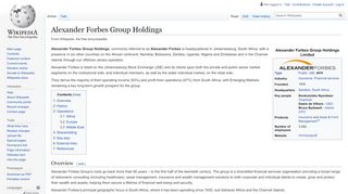 
                            10. Alexander Forbes Group Holdings - Wikipedia