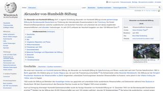 
                            8. Alexander-von-Humboldt-Stiftung – Wikipedia