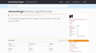 
                            11. alexandregz/twofactor_gauthenticator - Roundcube Webmail Plugin ...