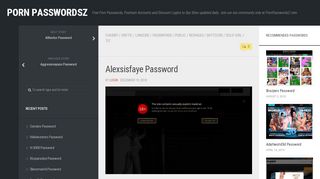 
                            3. Alexsisfaye Password – Porn PasswordsZ