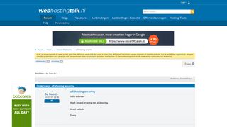 
                            12. alfahosting ervaring - webhostingtalk.nl