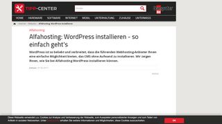 
                            2. Alfahosting: WordPress installieren | TippCenter