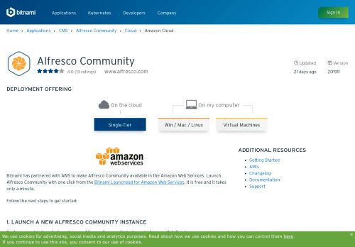 
                            6. Alfresco Community Cloud Hosting on AWS - Bitnami