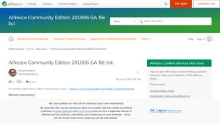 
                            10. Alfresco Community Edition 201806 GA file list | Alfresco Community