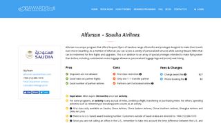 
                            7. Alfursan - Saudia Airlines Frequent Flyer Program Review | AwardBird