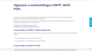 
                            11. Algemene e-mailinstellingen (SMTP, IMAP, POP) | Telfort