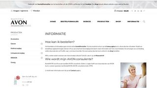 
                            6. Algemene Informatie - AVON Cosmetica webwinkel Nederland