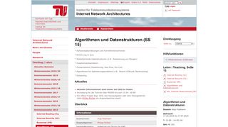 
                            13. Algorithmen und Datenstrukturen - INET TU-Berlin