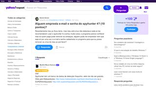 
                            4. Alguem empresta e-mail e senha do spyhunter 4? (10 pontos ...