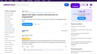
                            8. alguem tem login e senha conta premium no megaupload? | Yahoo ...