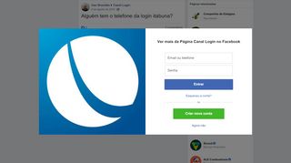 
                            5. Alguém tem o telefone da login itabuna? - Iran Nunes Brandão ...