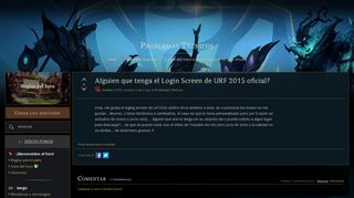 
                            7. Alguien que tenga el Login Screen de URF 2015 oficial? - Boards ...