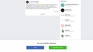 
                            6. Ali Xenos - Asos website won't let me sign in :( Correct... | Facebook