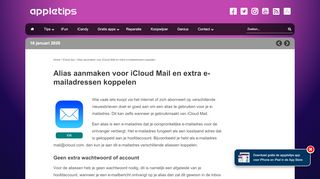 
                            7. Alias aanmaken voor je iCloud Mail e-mailadres (iOS / Mac) - appletips