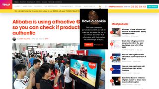 
                            12. Alibaba is using attractive QR codes so you can check if products are ...