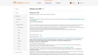 
                            5. Alibaba.com FAQ - Alibaba Open Platform