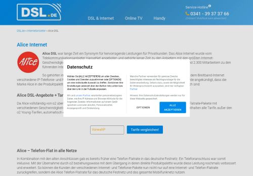 
                            8. Alice DSL + TOP-Tarife ins Internet | DSL.de