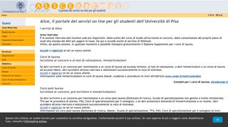 
                            11. Alice IT Portale studenti UniPi