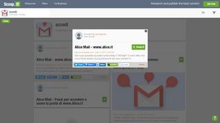 
                            6. Alice Mail - www.alice.it | accedi | Scoop.it