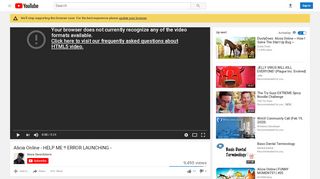 
                            4. Alicia Online - HELP ME !! ERROR LAUNCHING - - YouTube