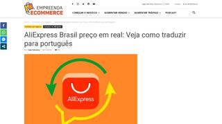 
                            5. AliExpress Brasil preço em real: Veja como traduzir para português